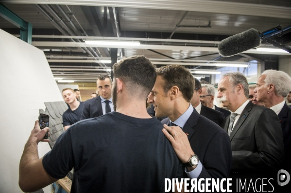 Emmanuel Macron à Tours