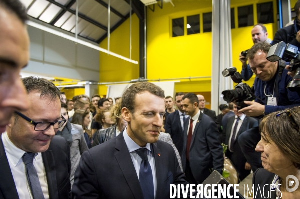 Emmanuel Macron à Tours