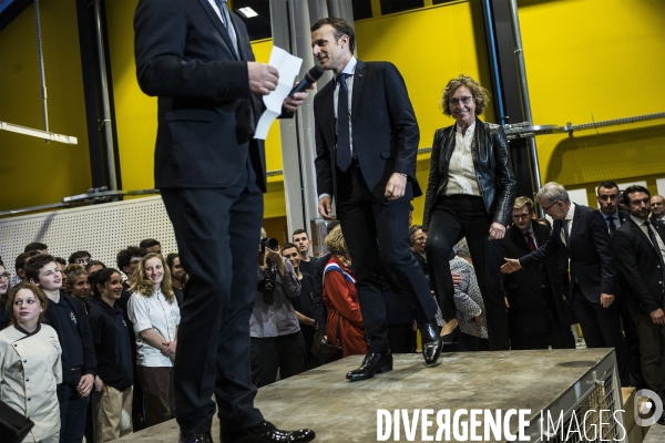 Emmanuel Macron à Tours