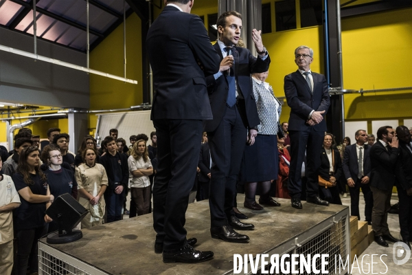 Emmanuel Macron à Tours