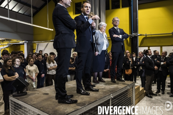 Emmanuel Macron à Tours