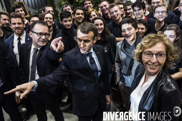 Emmanuel Macron à Tours