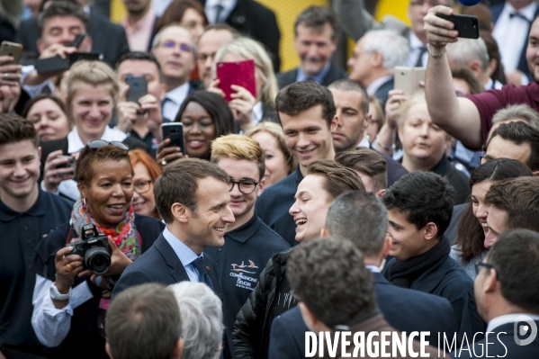 Emmanuel Macron à Tours