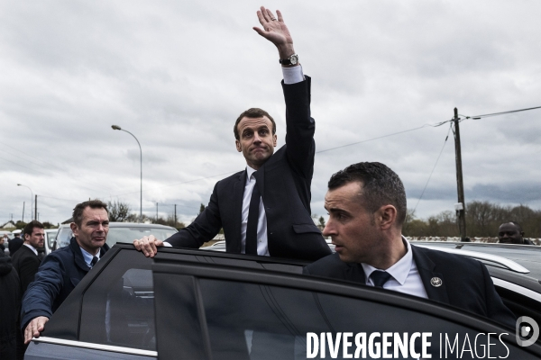 Emmanuel Macron à Loches, Lycee Therese Planiol