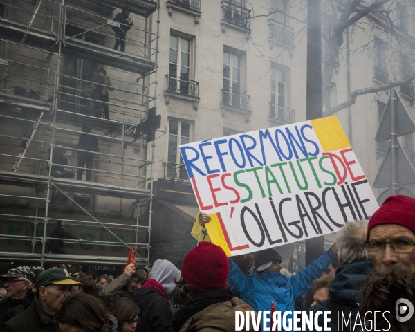 Manifestation des cheminots et de la fonction publique - Paris, 22 Mars 2018