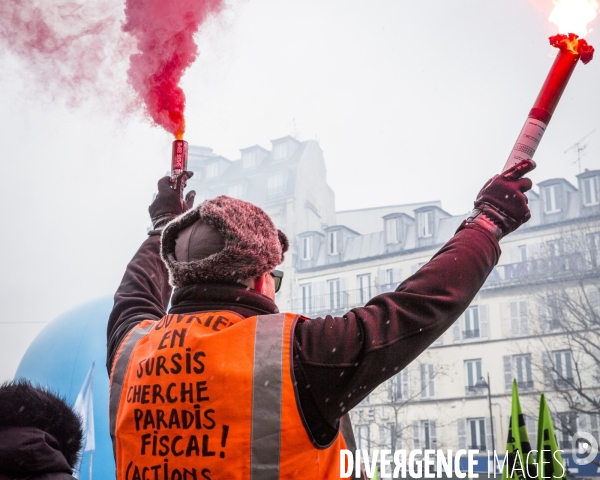 Manifestation des cheminots et de la fonction publique - Paris, 22 Mars 2018