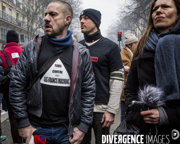 Manifestation des cheminots et de la fonction publique - Paris, 22 Mars 2018