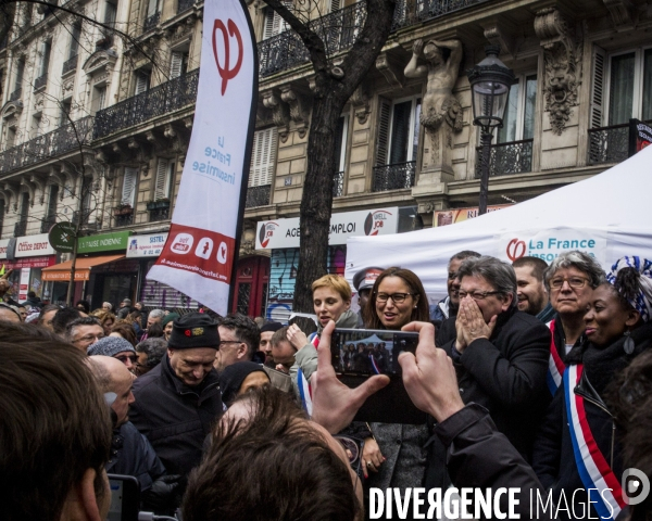 Manifestation des cheminots et de la fonction publique - Paris, 22 Mars 2018