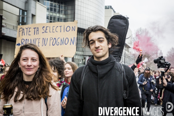 Manifestation des cheminots et de la fonction publique - Paris, 22 Mars 2018