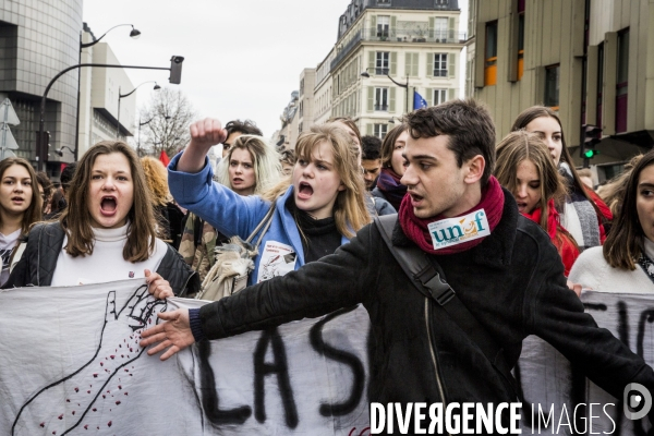 Manifestation des cheminots et de la fonction publique - Paris, 22 Mars 2018