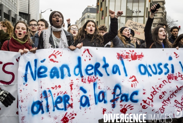 Manifestation des cheminots et de la fonction publique - Paris, 22 Mars 2018