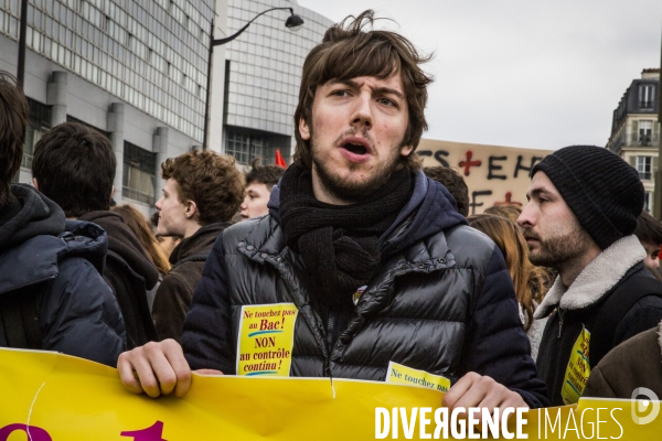 Manifestation des cheminots et de la fonction publique - Paris, 22 Mars 2018