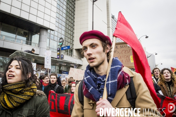 Manifestation des cheminots et de la fonction publique - Paris, 22 Mars 2018