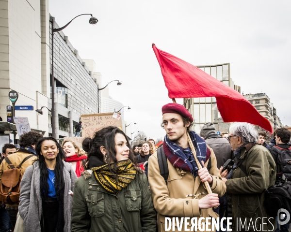 Manifestation des cheminots et de la fonction publique - Paris, 22 Mars 2018