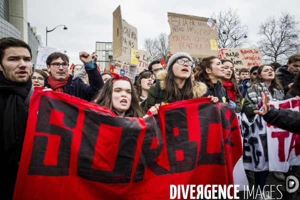 Manifestation des cheminots et de la fonction publique - Paris, 22 Mars 2018