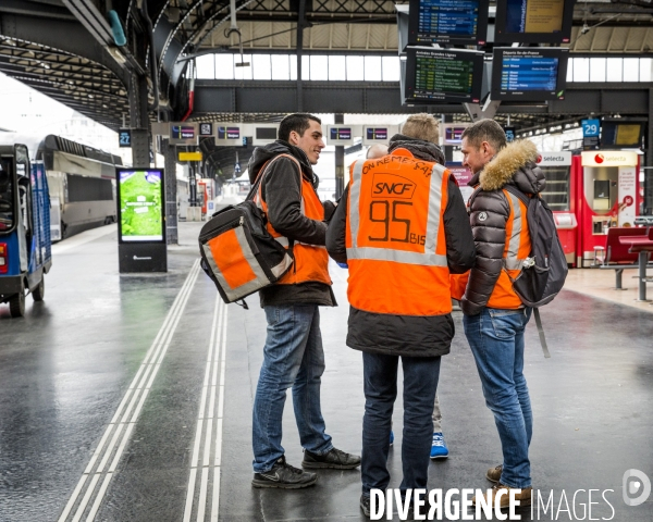 Manifestation des cheminots et de la fonction publique - Paris, 22 Mars 2018