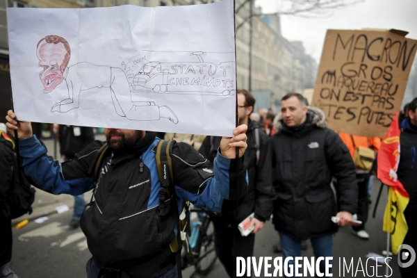 Manifestation nationale des cheminots