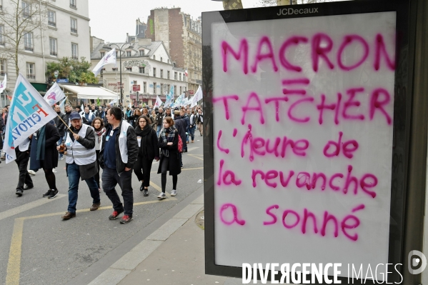 Manifestation nationale des cheminots