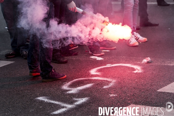 Manifestation des cheminots à Paris