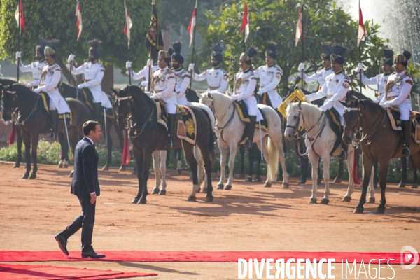 Emmanuel Macron en voyage d état en Inde