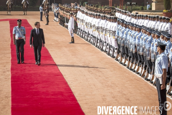 Emmanuel Macron en voyage d état en Inde