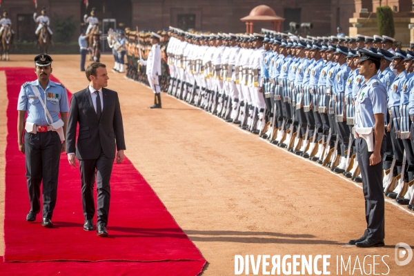 Emmanuel Macron en voyage d état en Inde