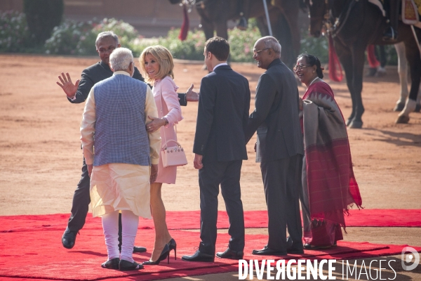 Emmanuel Macron en voyage d état en Inde