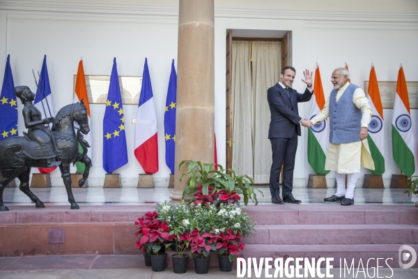 Emmanuel Macron en voyage d état en Inde