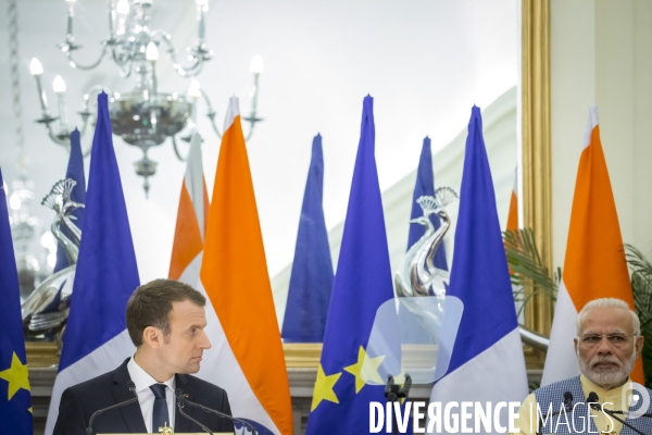 Emmanuel Macron en voyage d état en Inde