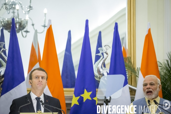 Emmanuel Macron en voyage d état en Inde