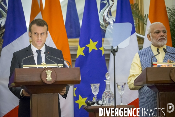 Emmanuel Macron en voyage d état en Inde