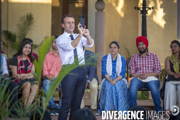 Emmanuel Macron en voyage d état en Inde