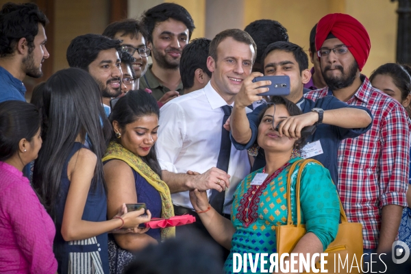 Emmanuel Macron en voyage d état en Inde