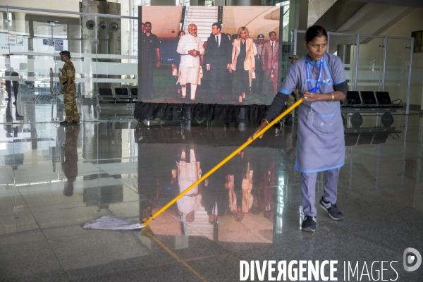 Emmanuel Macron en voyage d état en Inde