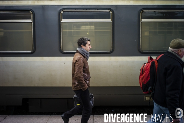 Déplacement unitaire pour la défense du service public ferroviaire.