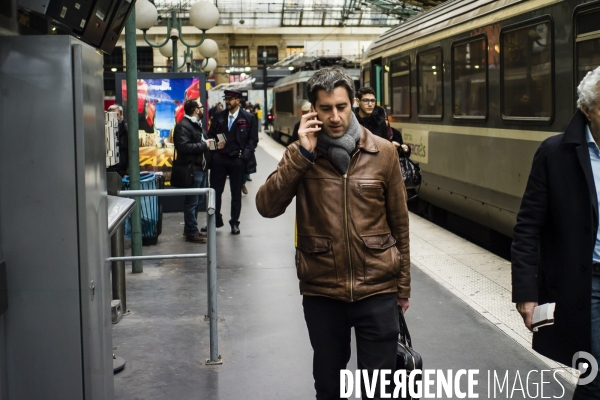 Déplacement unitaire pour la défense du service public ferroviaire.