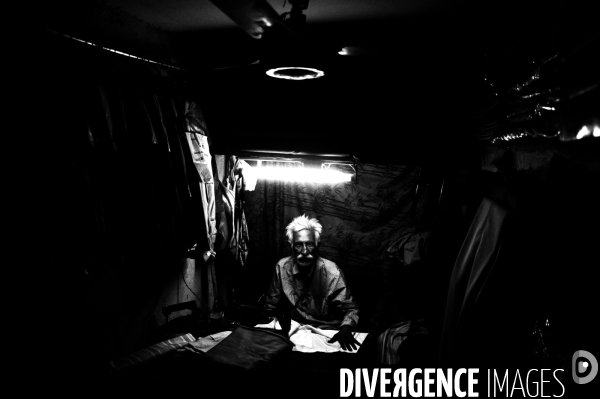 Portraits nocturnes commerçants - Delhi