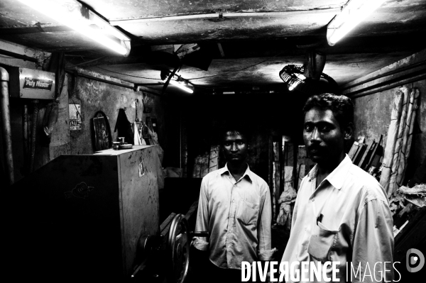 Portraits nocturnes commerçants - Delhi
