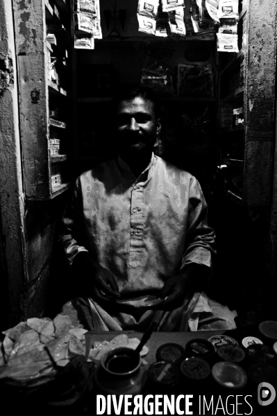 Portraits nocturnes commerçants - Delhi