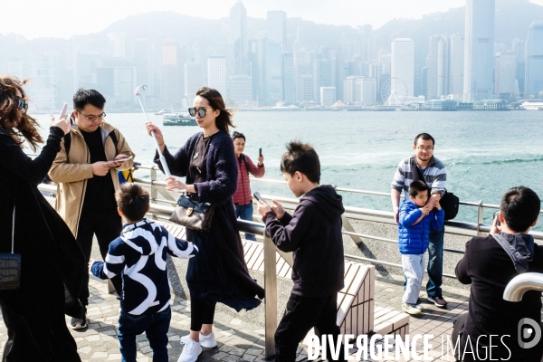 Touristes chinois à Hong Kong