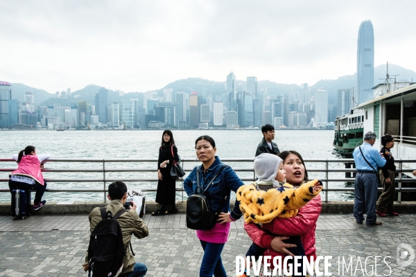 Touristes chinois à Hong Kong