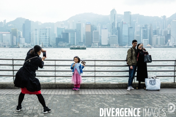 Touristes chinois à Hong Kong