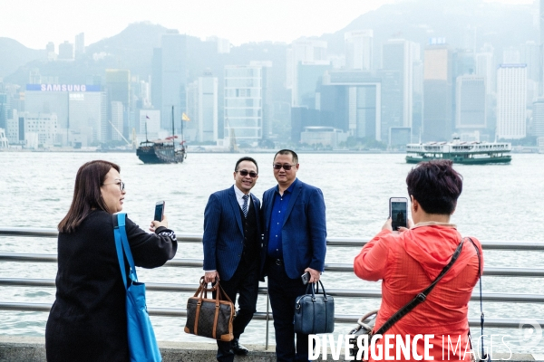 Touristes chinois à Hong Kong