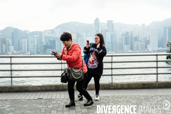 Touristes chinois à Hong Kong