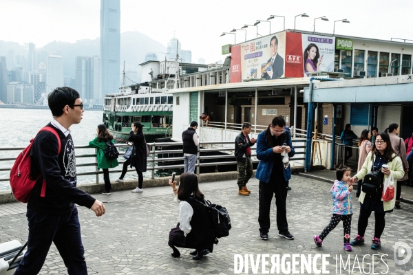 Touristes chinois à Hong Kong