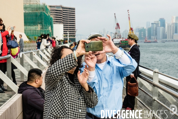 Touristes chinois à Hong Kong