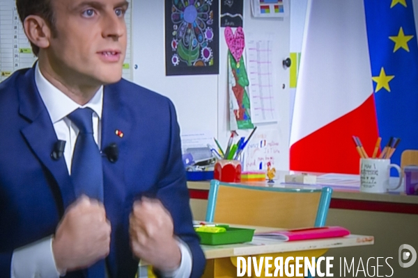 Emmanuel Macron interviewé par J-P Pernaut sur TFI