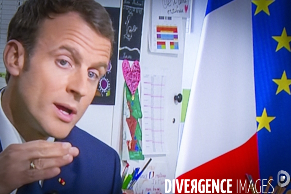 Emmanuel Macron interviewé par J-P Pernaut sur TFI