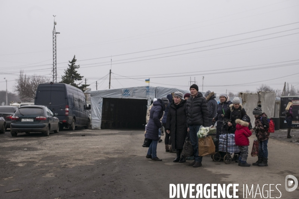 Un village sur la ligne de front ukrainienne.