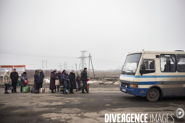 Un village sur la ligne de front ukrainienne.